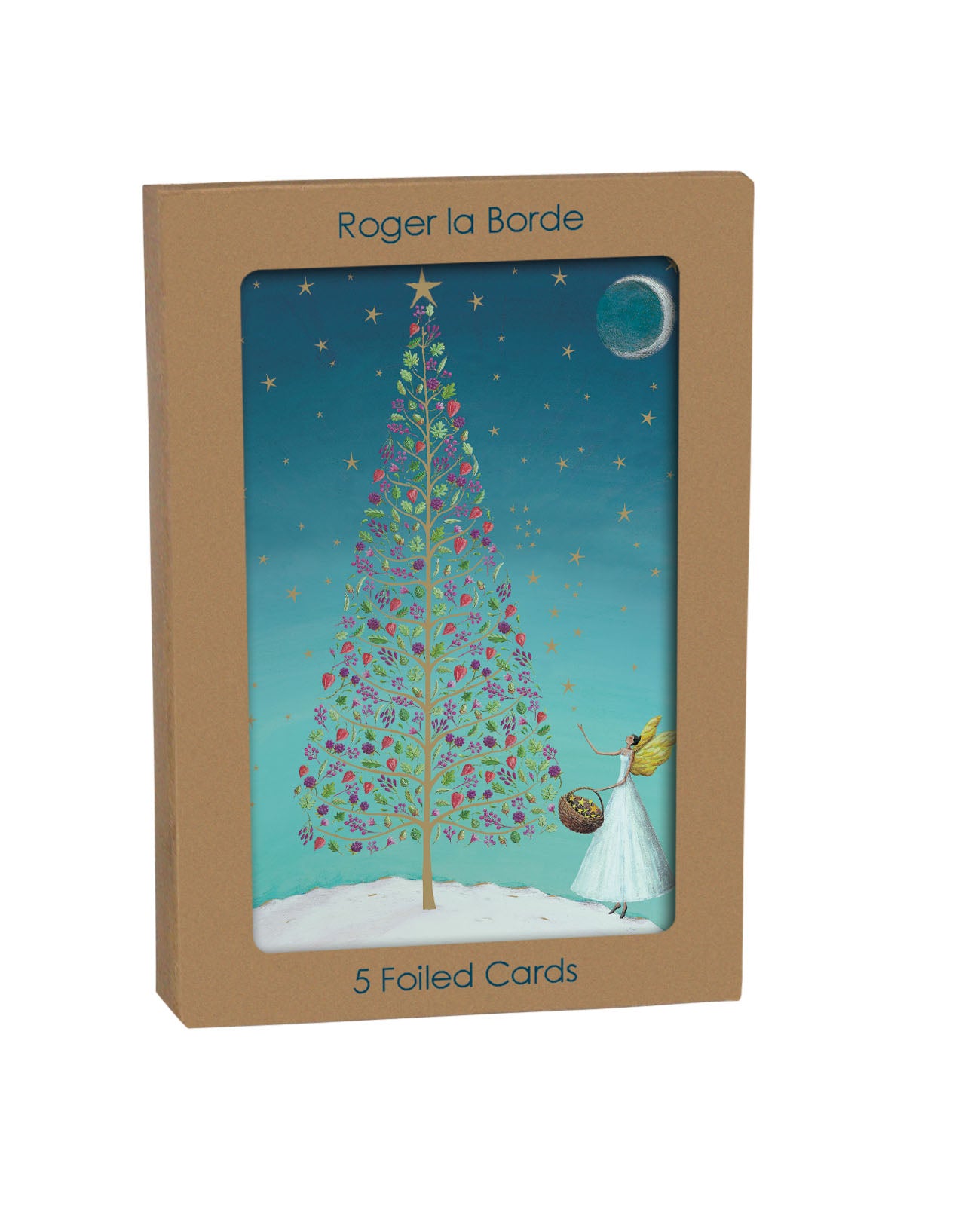 GCX1069P-Roger La B-Angelic Antics Greeting Card 5 Pack-Xmas Card Pack-Standard Card
