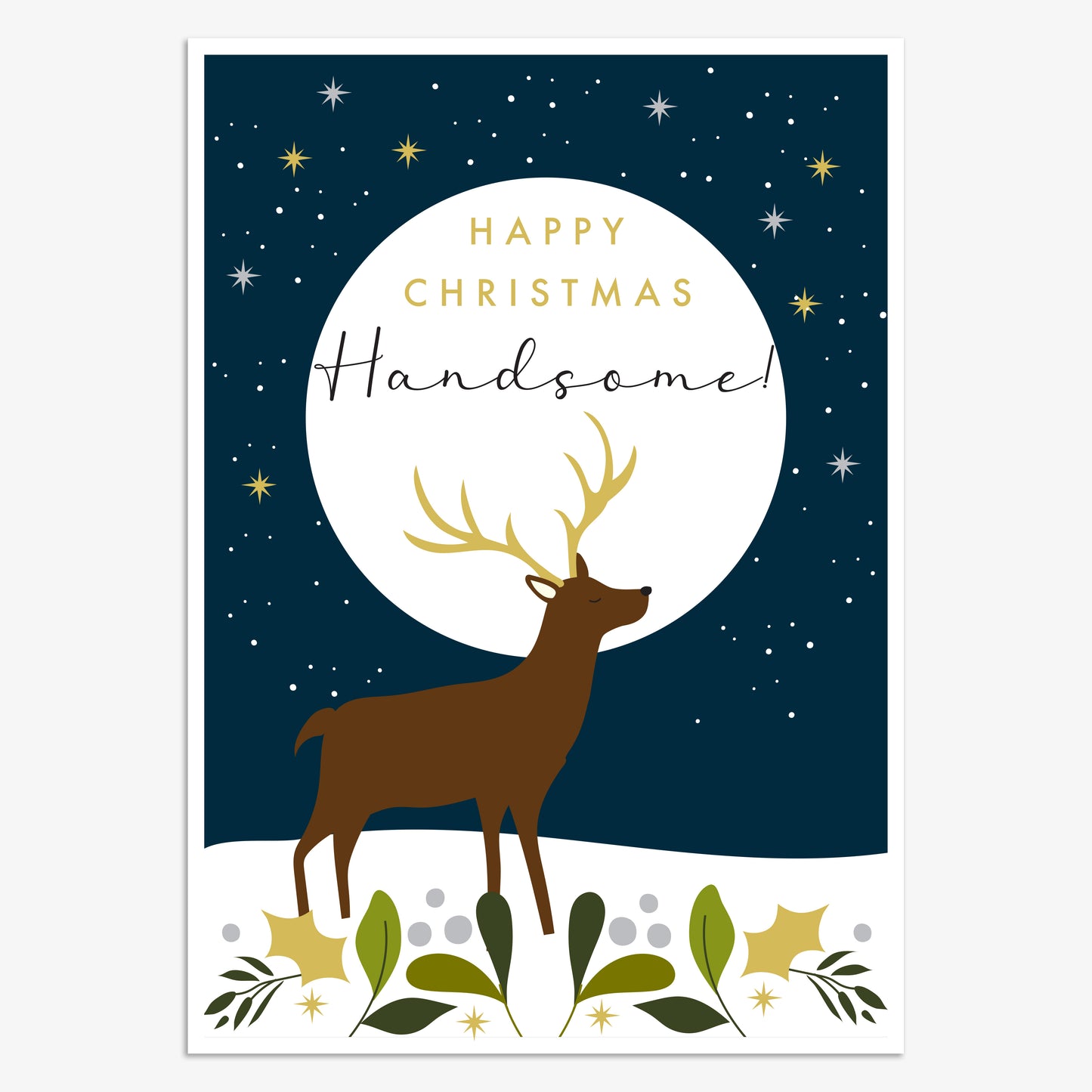 WDX025-Think of Me-Handsome-Xmas Card-Wonder