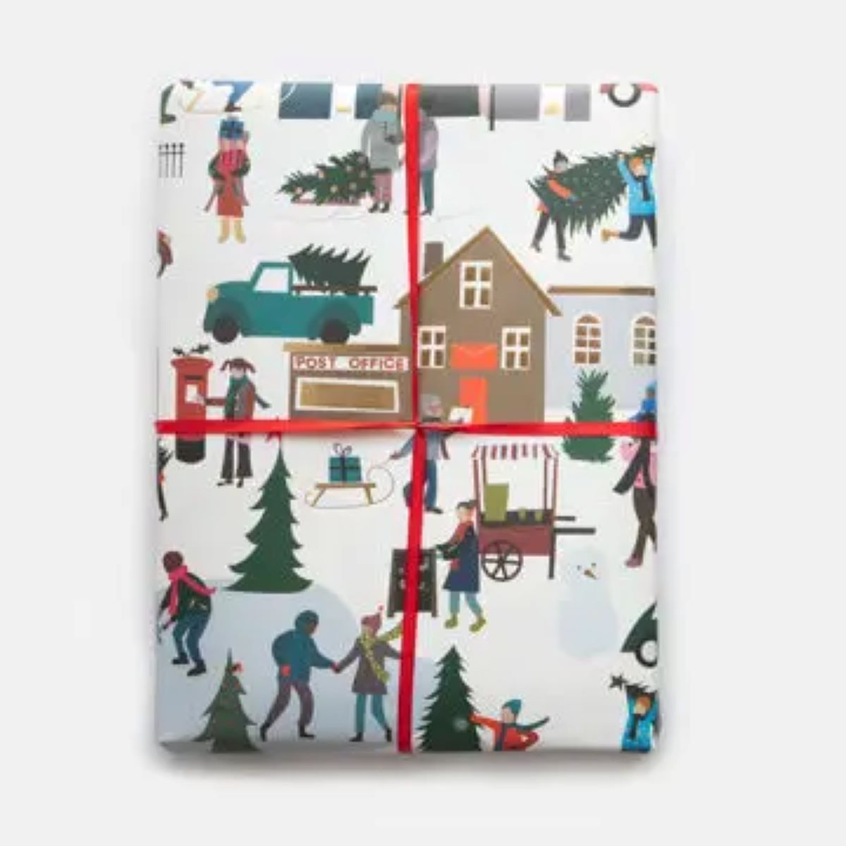 GXL383-Caroline G-Scenes Of People Doing Festive Activities-Xmas Wrap-