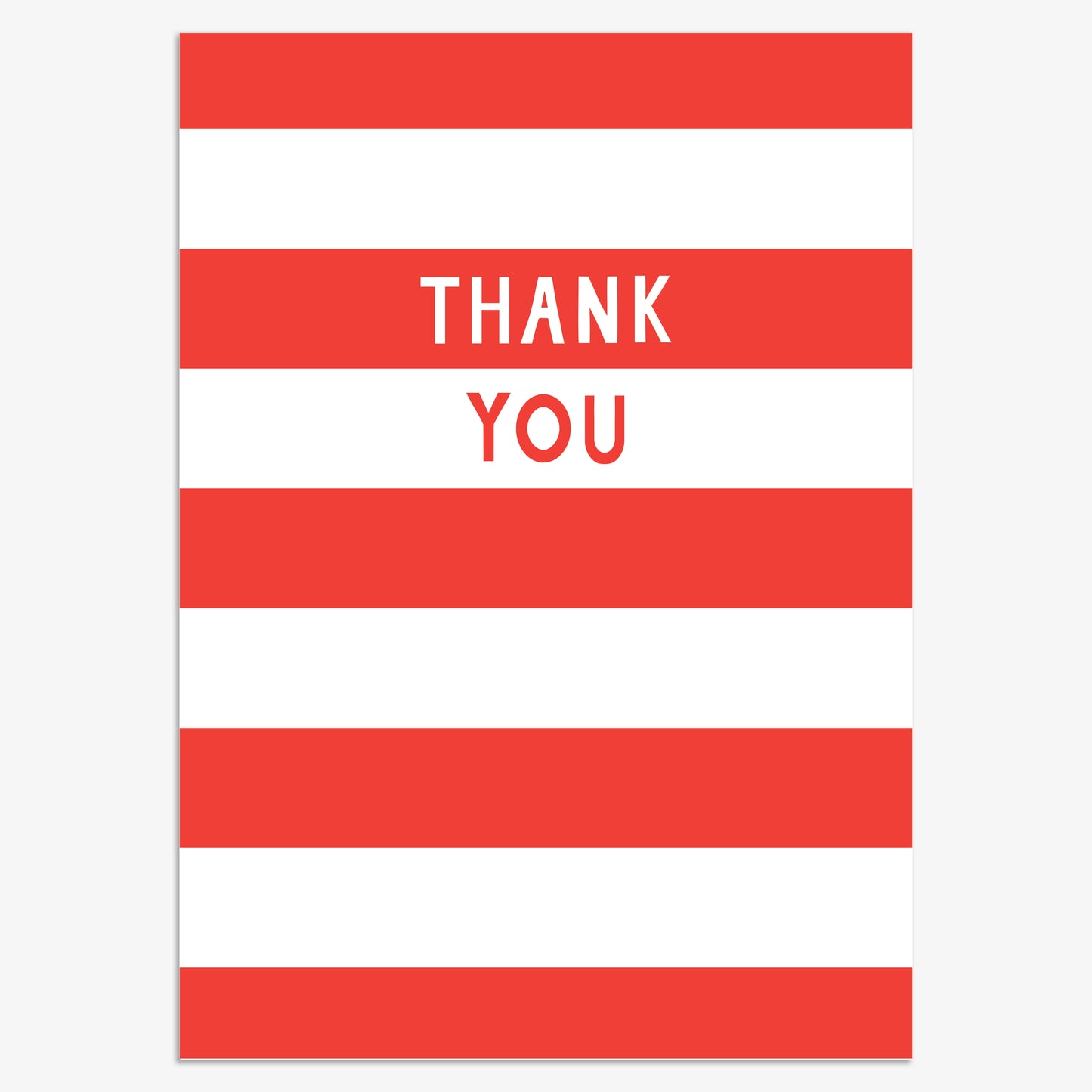 CPX117-Think of Me-Thank You Candy Cane 8Pck-Xmas Card Pack-Christmas Thank You Packs