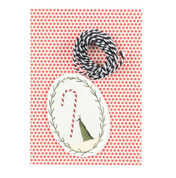 HC022-Laura Stoddart-Candy Cane Gift Tags-Xmas Gift Tags-Happy Christmas