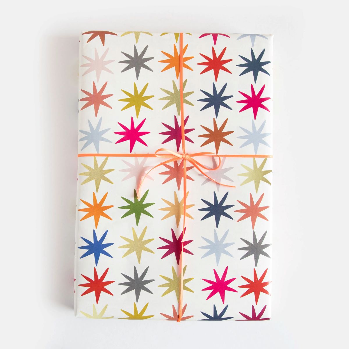 GXL388-Caroline G-Colourful Stars Pattern-Xmas Wrap-