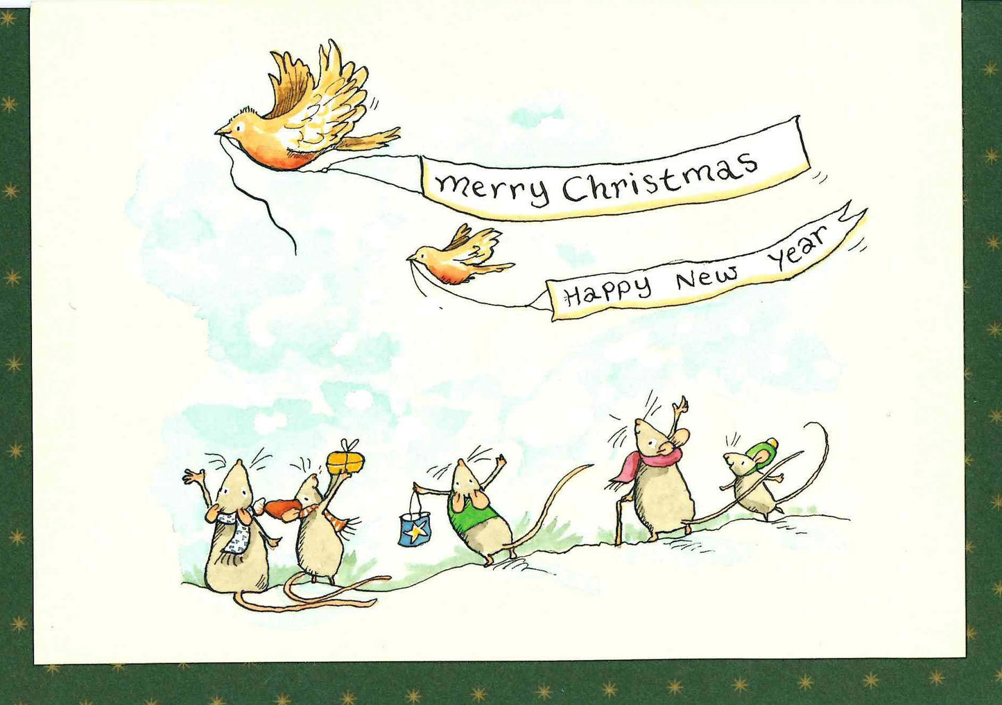XM109-Two Bad Mice-Merry Christmas-Xmas Card