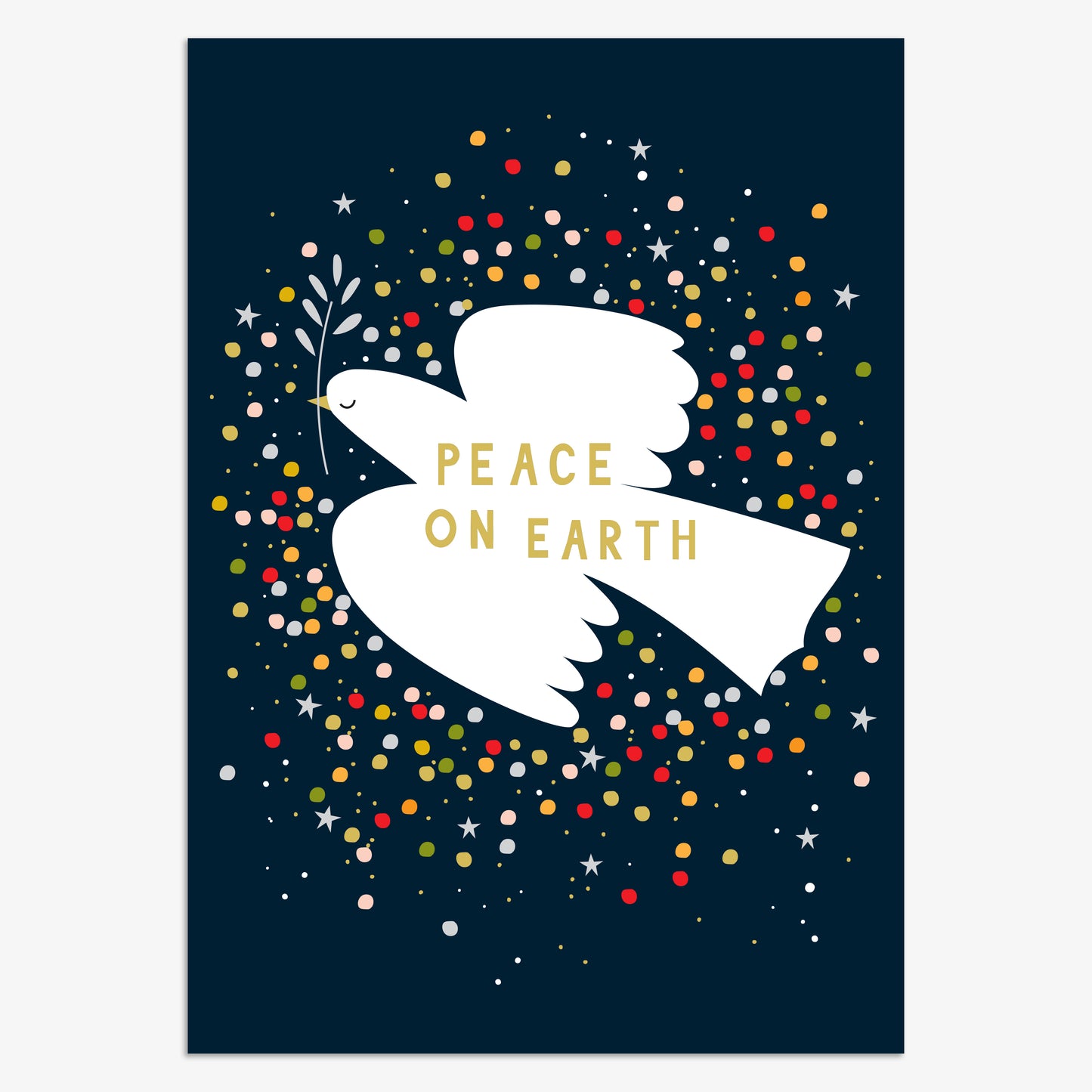 HJX012-Think of Me-Peace On Earth-Xmas Card-Holly Jolly
