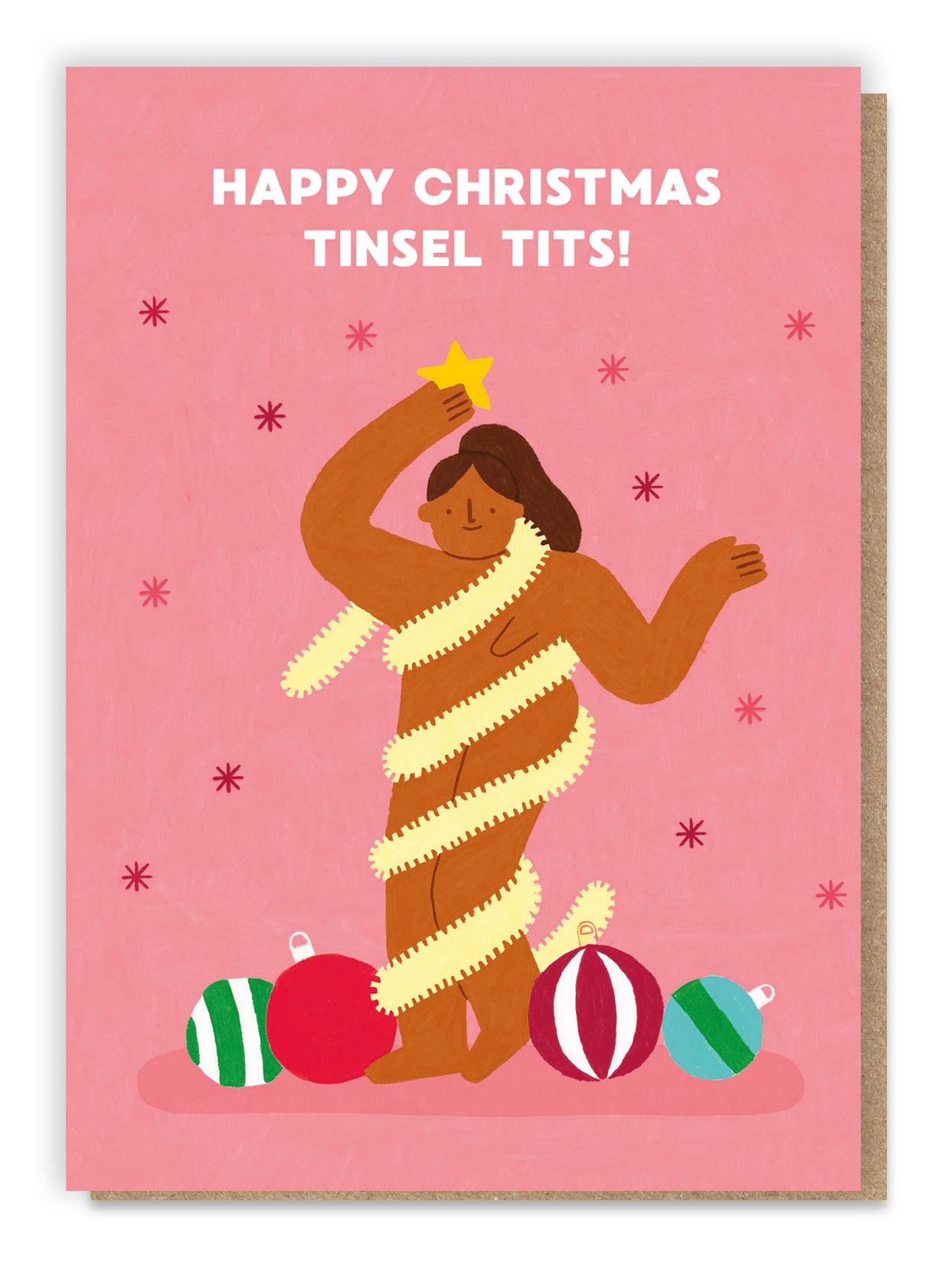 ELEXMAS002-Stormy Knight-Tinsel Tits-Xmas Card-