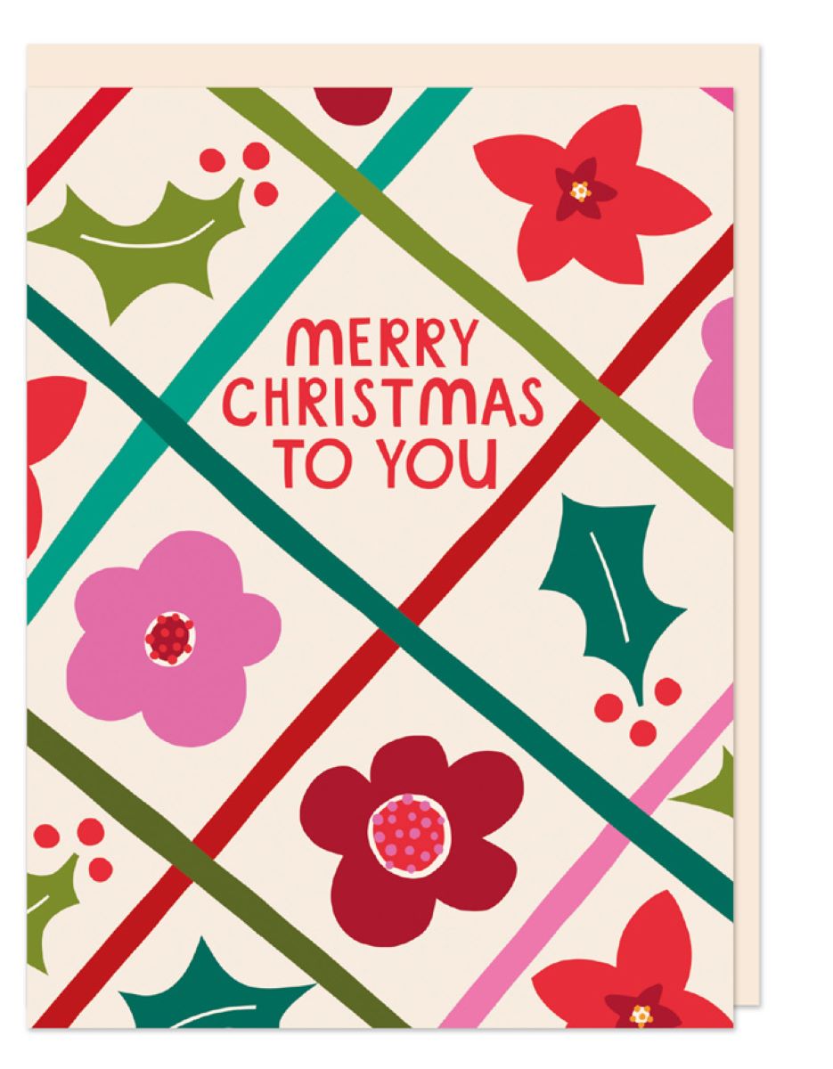 LIJ065-Raspberry Blossom-Xmas Card-Little Joys