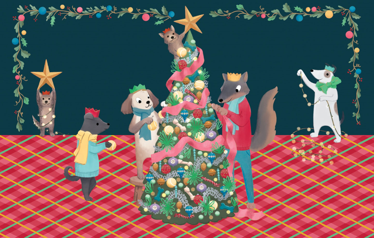 NSX799-Roger La B-Animal Crackers-8 Kraft Pack-Xmas Card Pack