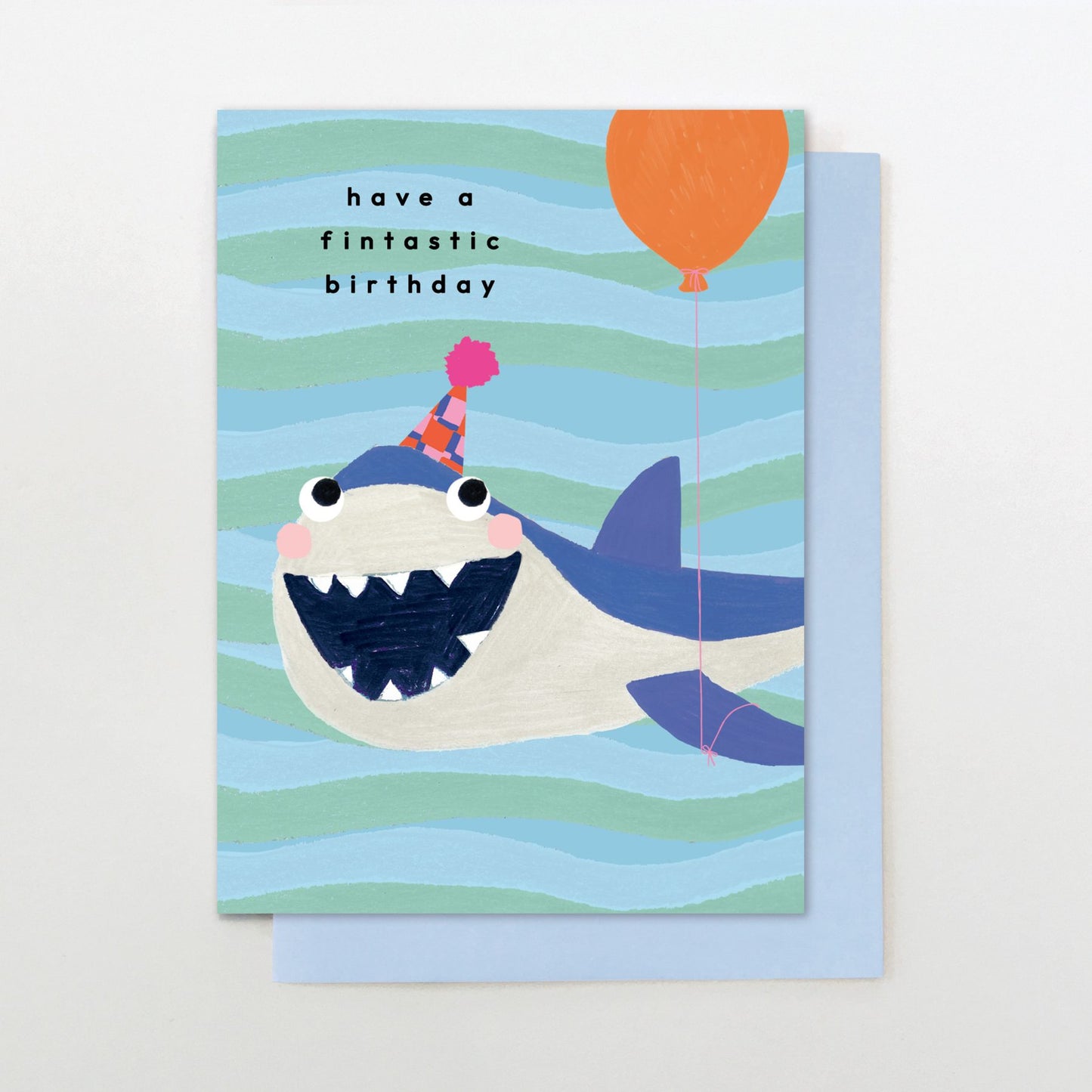 SMI022-Stop The Clock-Fintastic Shark Birthday-Card-Smilies