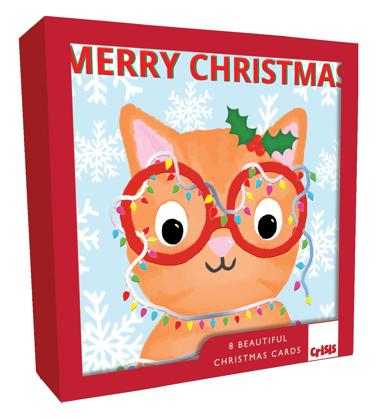 XCR036-Second Nature-Merry Christmas 8Pck Single Design-Xmas Card Pack-Crisis Boxed Cards