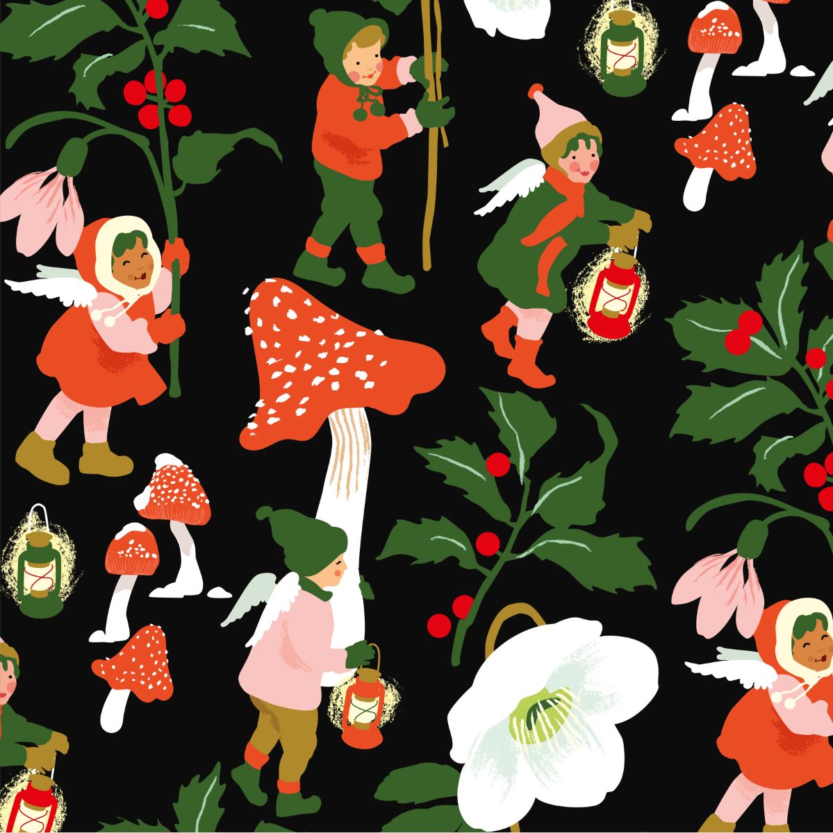 NW100-Noi-Xmas Wrap-Flat Sheets