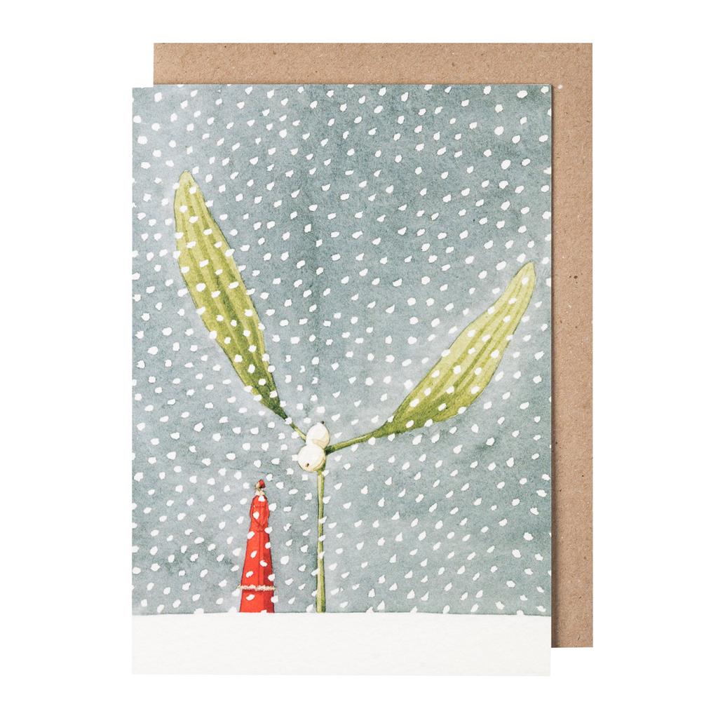 GC037-Laura Stoddart-Mistle Snow-Xmas Card-Greeting Cards