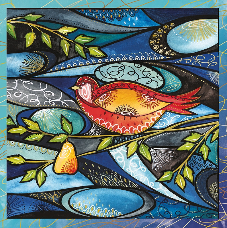 9937600056-Editions du Desastre-Partridge Pear Tree-Xmas Card-Beau-Arts