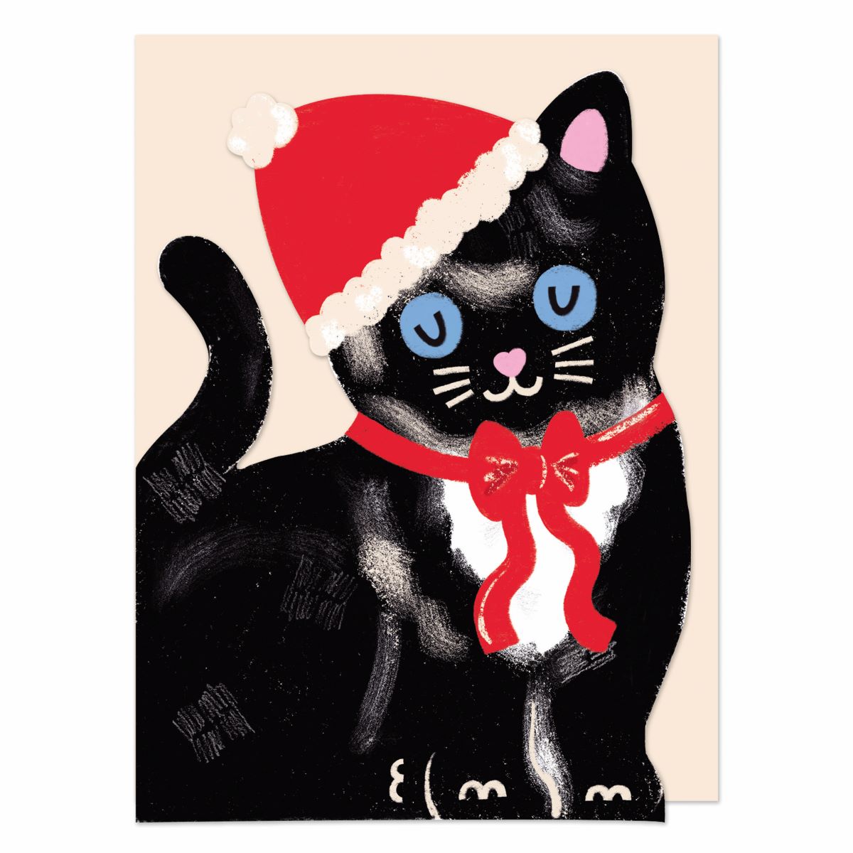 BOM009-Raspberry Blossom-Xmas Card-Bow-Wows & Meow-Wows