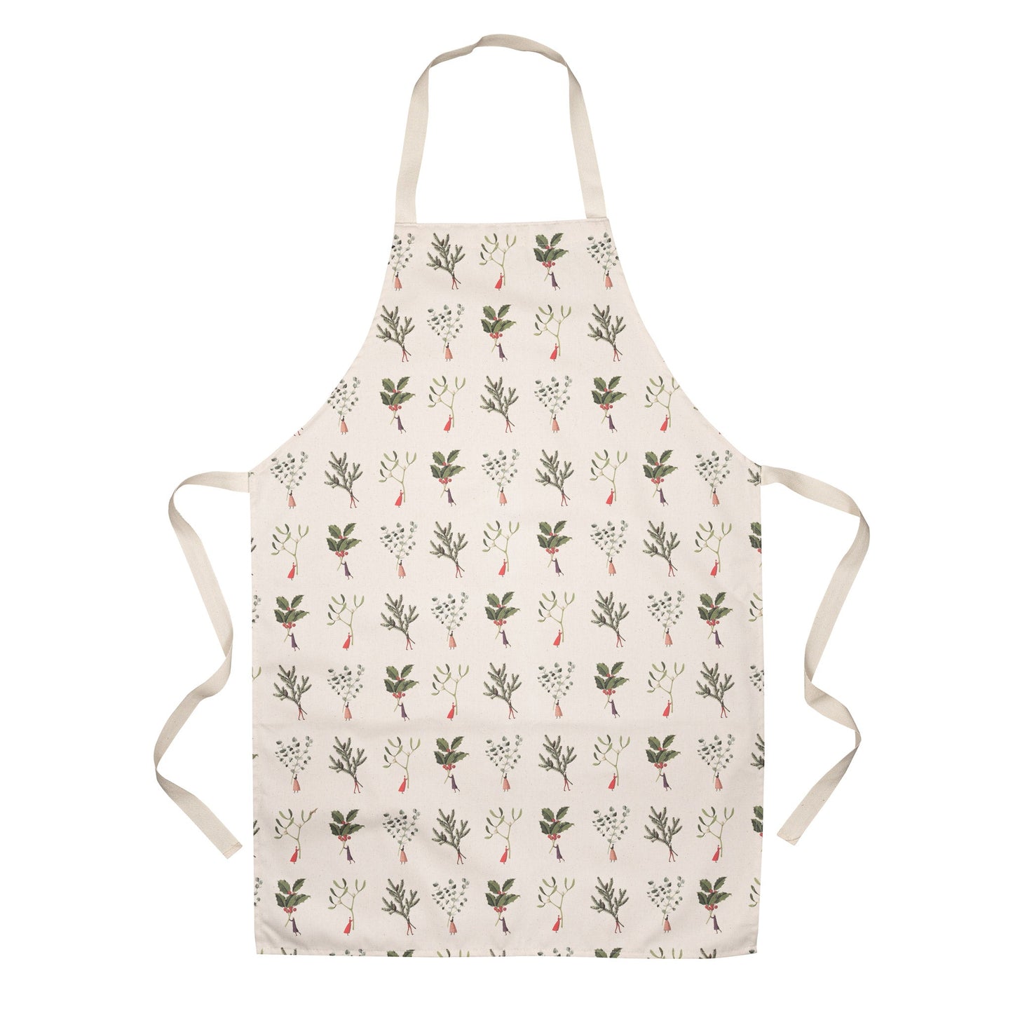 HC043-Laura Stoddart-Holly, Mistletoe, Spruce & Eucalyptus-Xmas Giftware-Apron