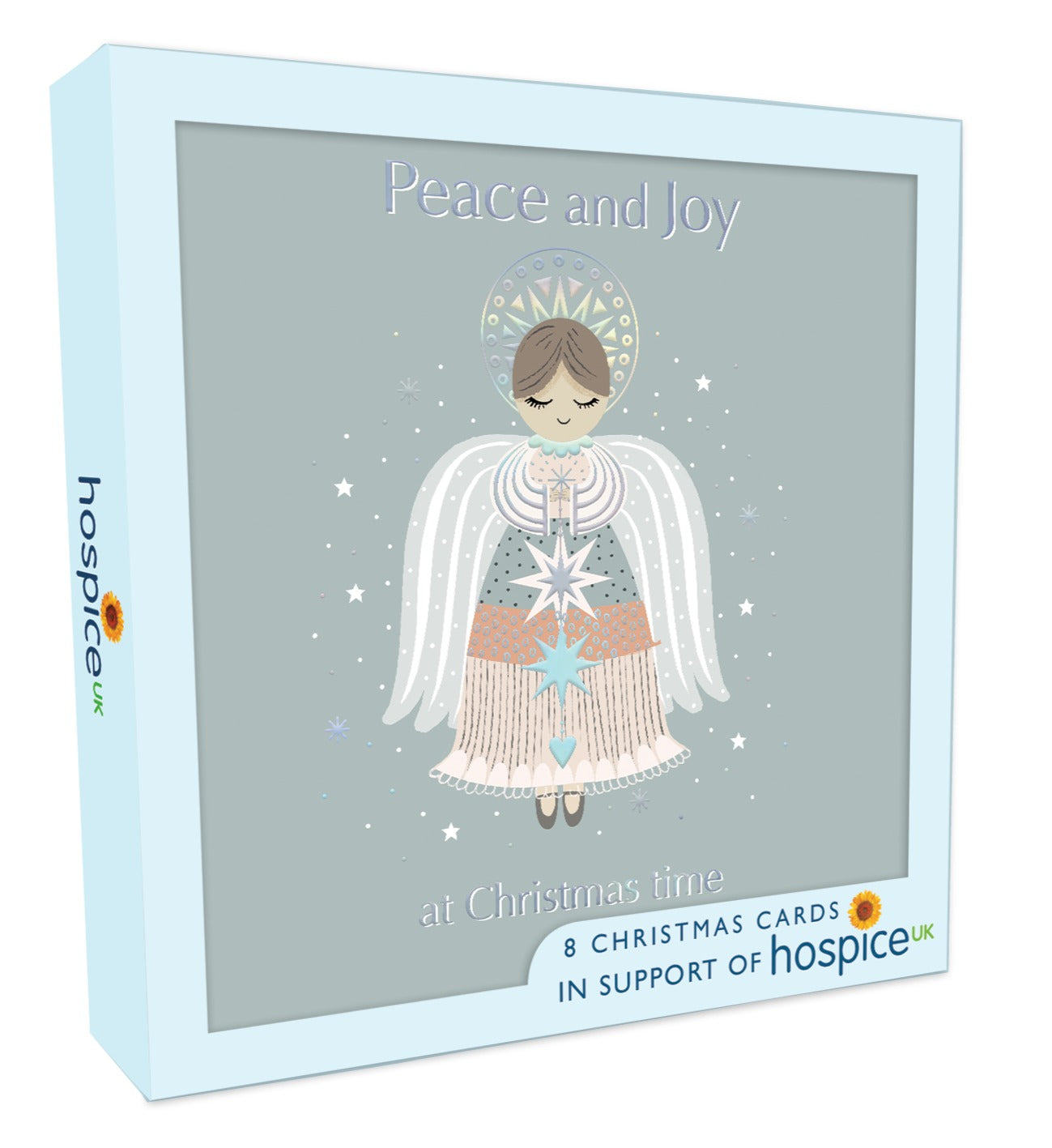 XSA015-Second Nature-Merry Christmas 8Pk Single Design-Xmas Card Pack-Hospice Uk