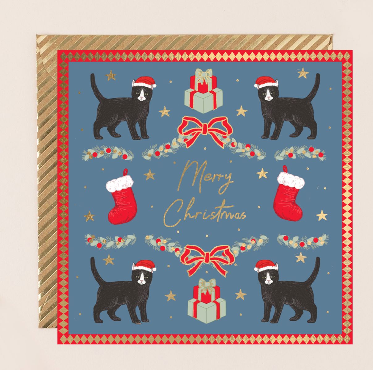 RE201-Apple & Clover-Merry Christmas-Xmas Card-Reflections