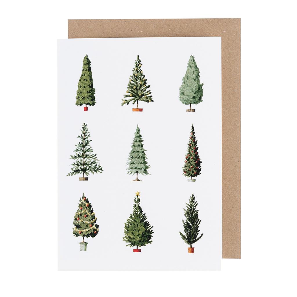 GC012-Laura Stoddart-Christmas Trees-Xmas Card-Greeting Cards