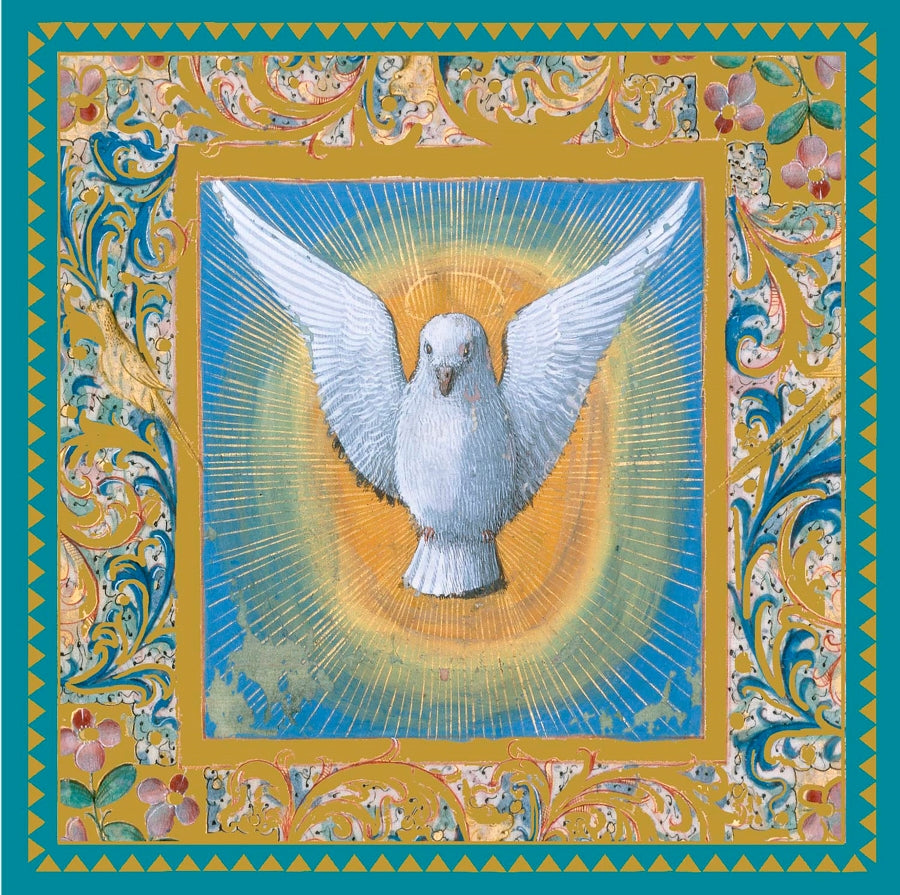 9937600025-Editions du Desastre-Dove In Blue-Xmas Card-Beaux Arts