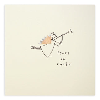 (100)PSC-CAN-Ruth Jackson-Christmas Angel-Xmas Card-Pencil Shavings