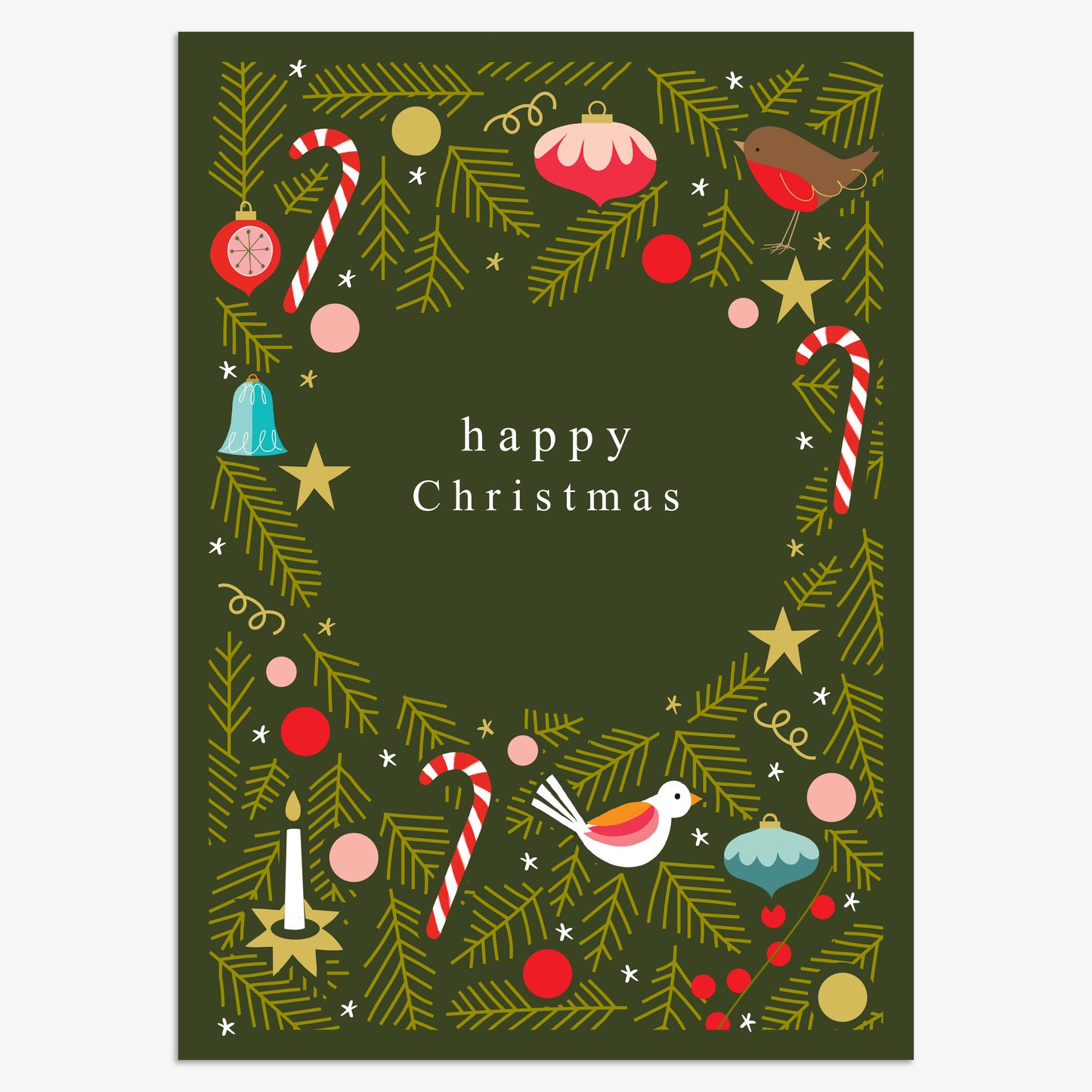 CPX141-Think of Me-Happy Christmas 8Pck-Xmas Card Pack-Christmas Packs