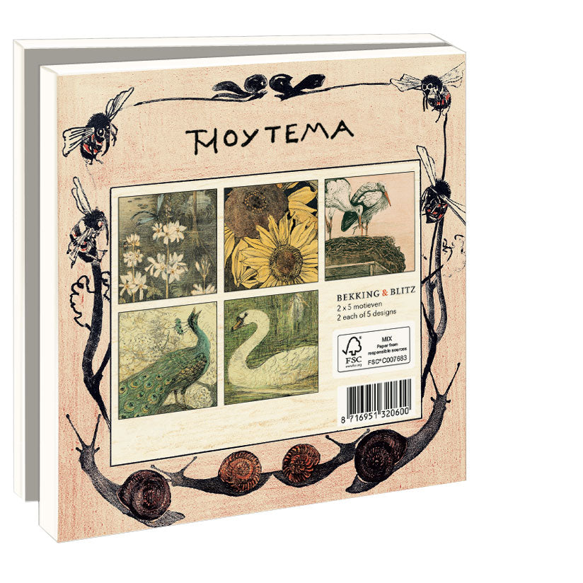 WMC0969-Bekking & Blitz-10 Notecards With Envelopes Various Designs-Notewallet-