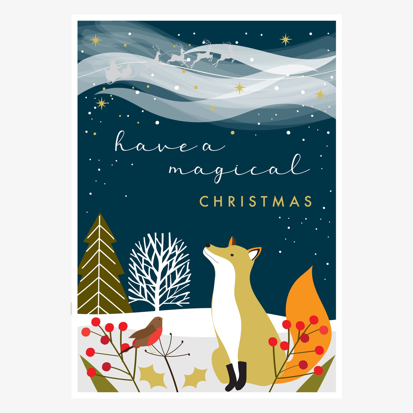 WDX029-Think of Me-Magical Christmas-Xmas Card-Wonder