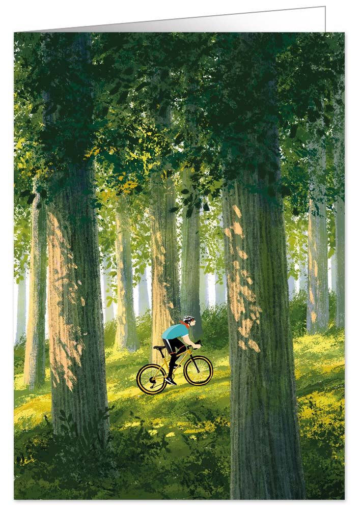 1982-Quire-Biking In The Forest-Card-Heartfelt