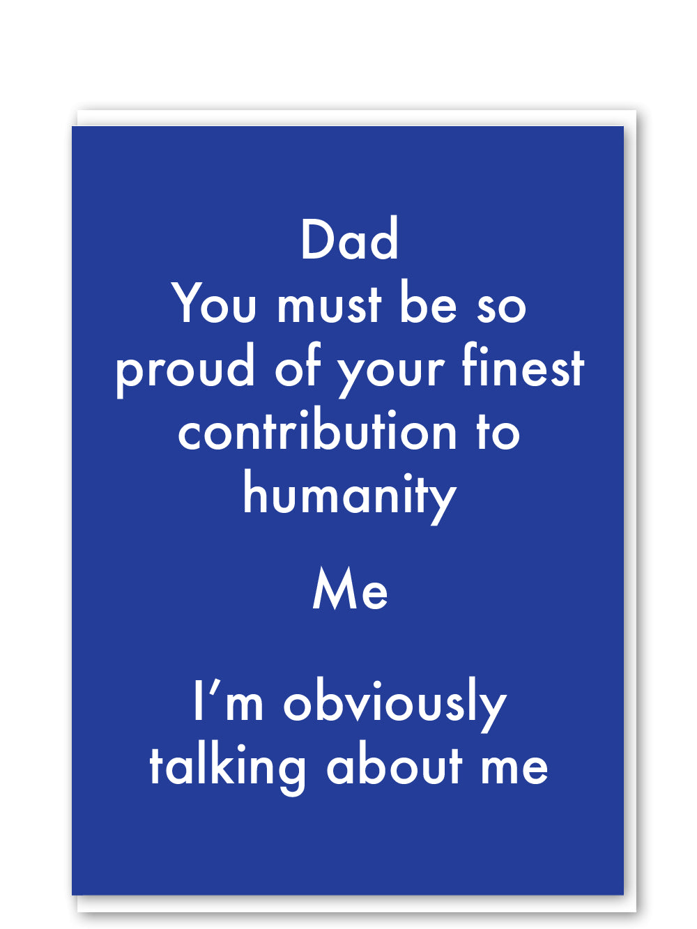 C538-Objectables-Contribution To Humanity-Card-Father'S Day Cards