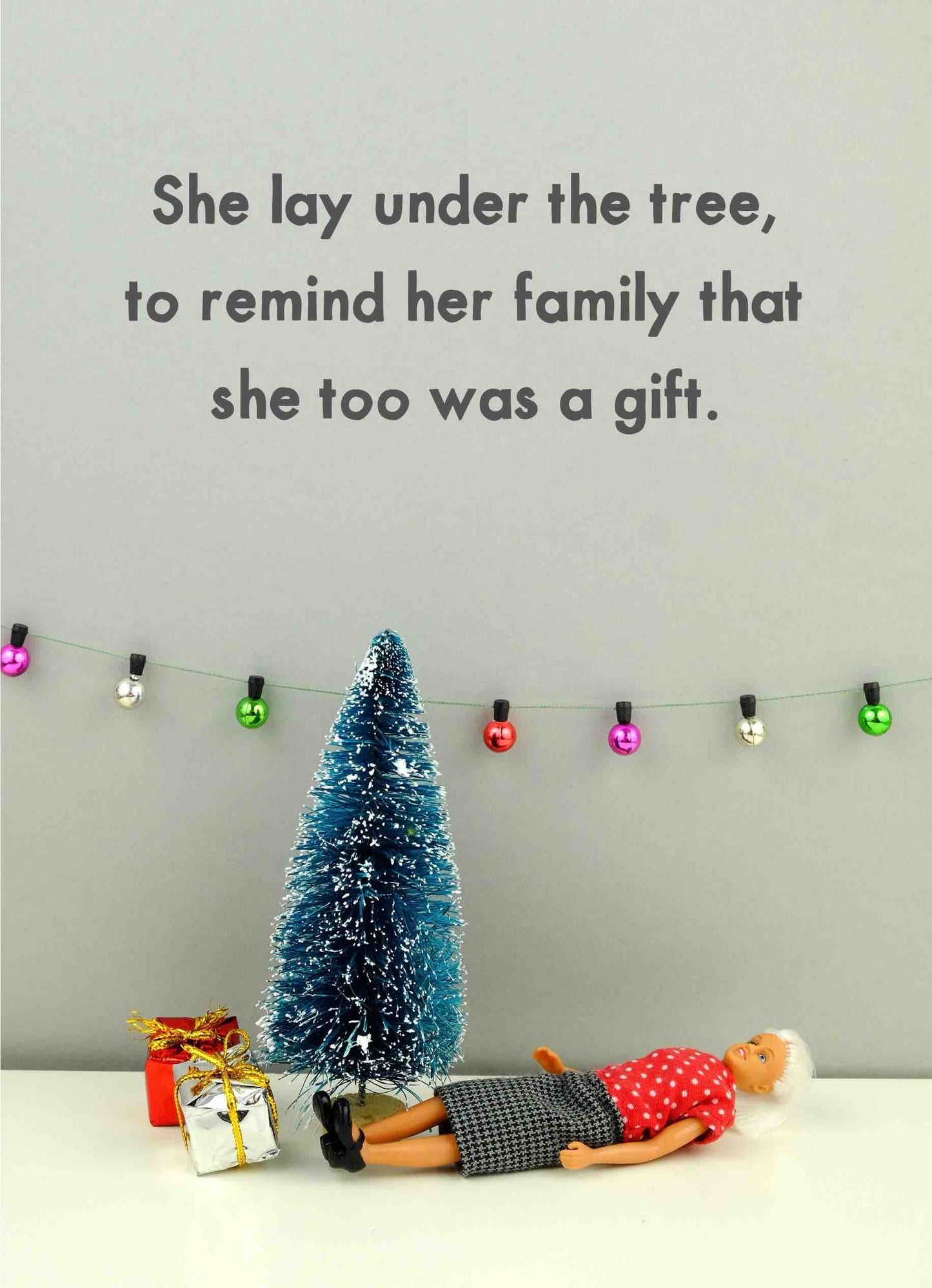 JJC037-Bold & Bright-Shes A Gift-Xmas Card-Jeffrey & Janice