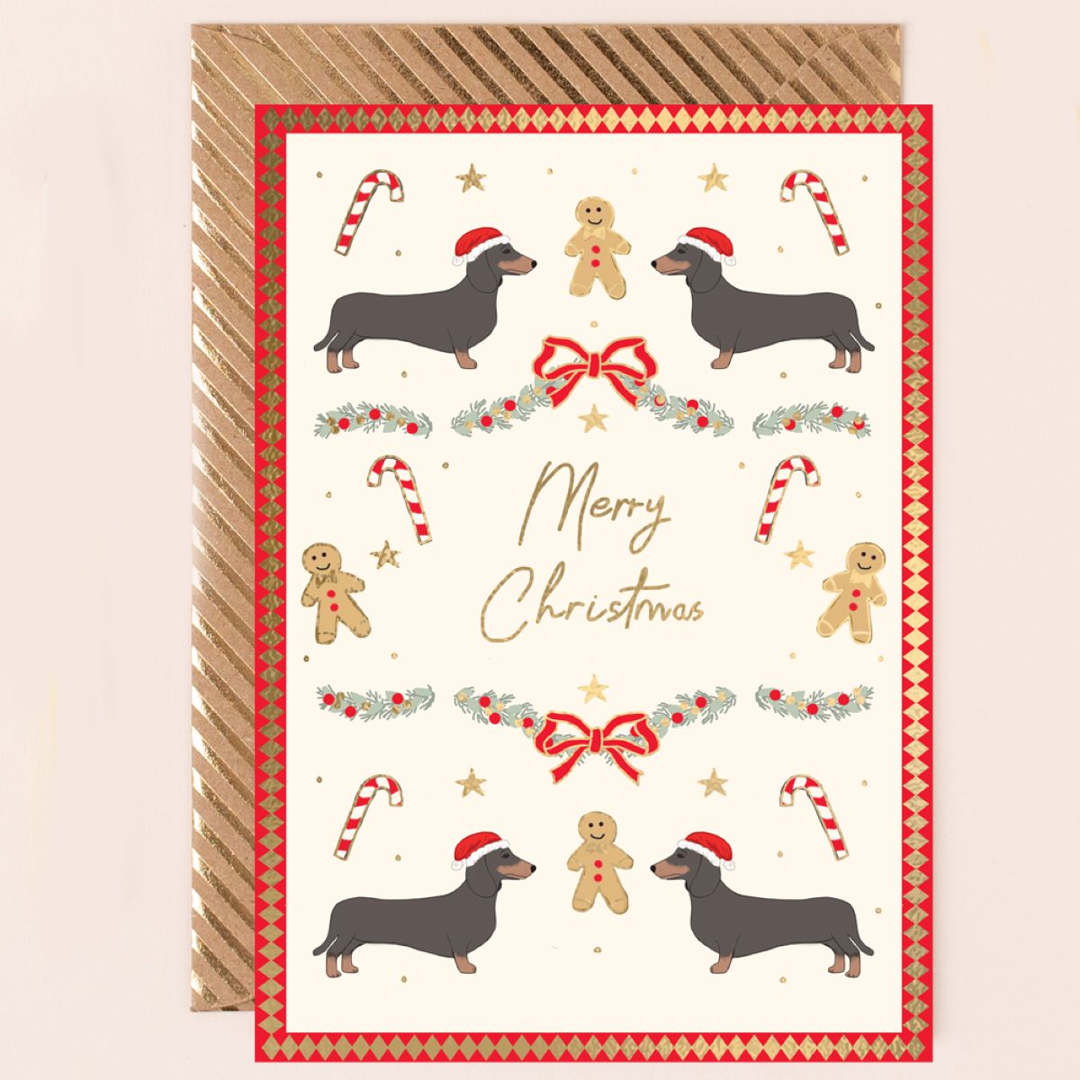 RE139-Apple & Clover-Merry Christmas-Xmas Card-Reflections