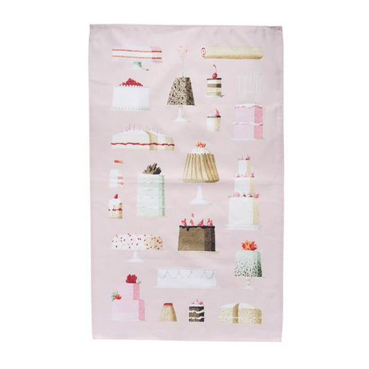 CA003-Laura Stoddart-Cakes-Tea Towel Cotton 48 x 78 cm
