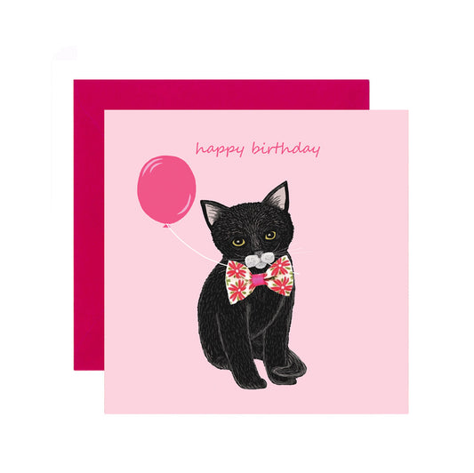 BL008-Apple & Clover-Black Cat -Card-Blossom & Lagoon