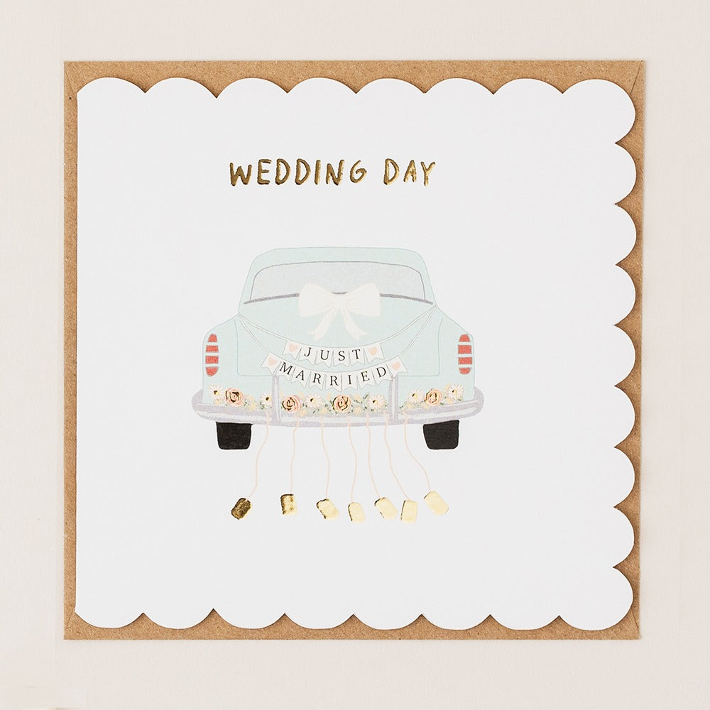 BR040-Apple & Clover-Wedding Car-Card-Broderie