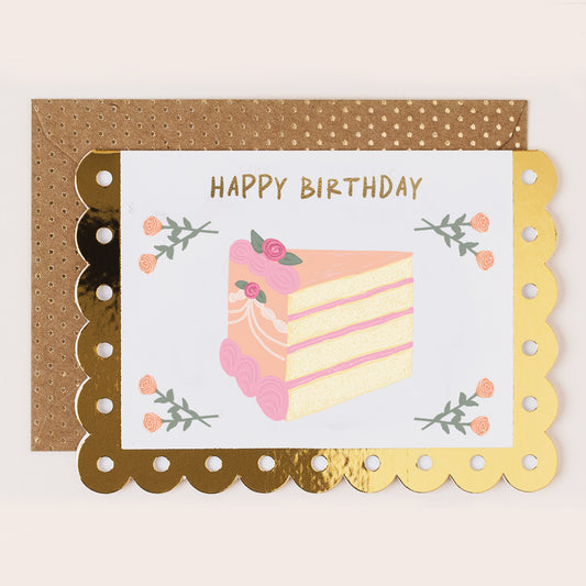BR106-Apple & Clover-Birthday Card Cake Slice-Card-Broderie