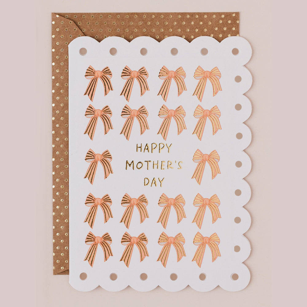 BR135-Apple & Clover-Mother'S Day Bow-Card-Broderie