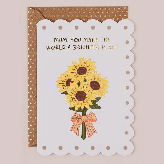 BR145-Apple & Clover-Mother'S Day Sunflowers-Card-Broderie