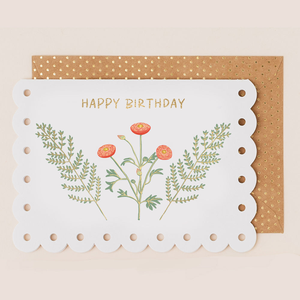 BR166-Apple & Clover-Floral Landscape-Card-Broderie