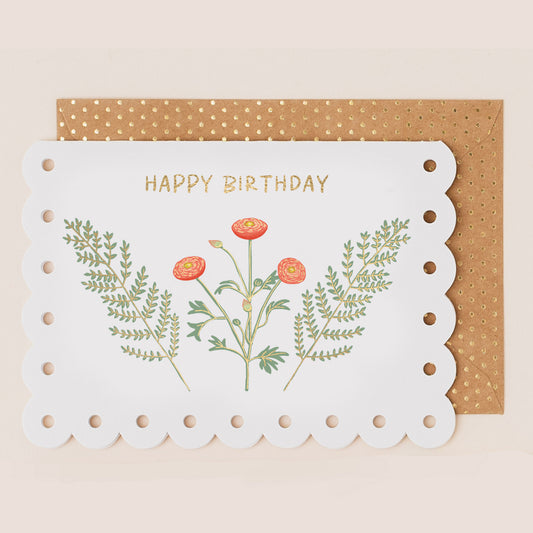 BR166-Apple & Clover-Floral Landscape-Card-Broderie