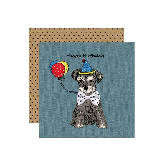 BT031-Apple & Clover-Happy Birthday-Card-Bow Tie