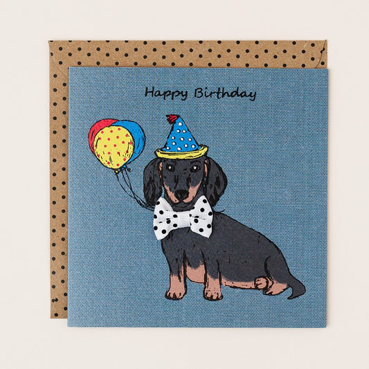 BT046-Apple & Clover-Happy Birthday-Card-Bow Tie