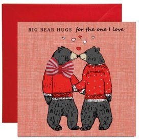 BT119-Apple & Clover-Big Bear Hugs-Card-Vday