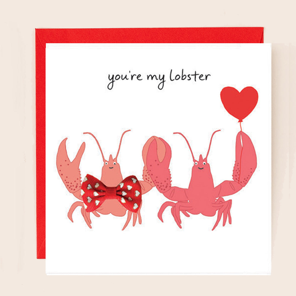 BW040-Apple & Clover-You'Re My Lobster-Card-Bow Collection