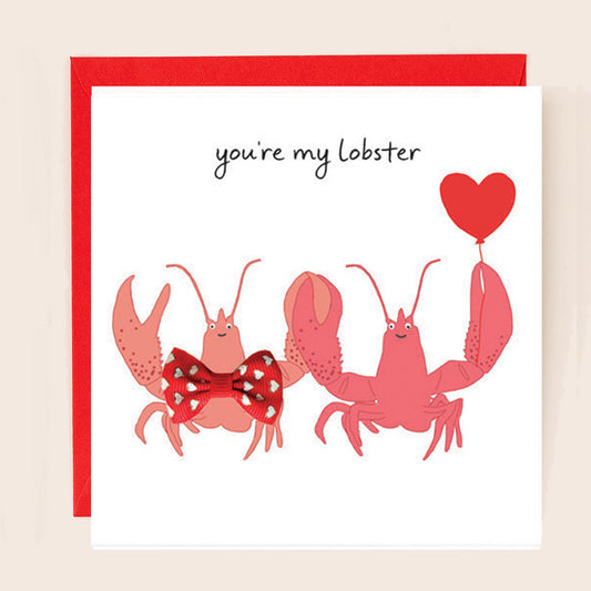 BW040-Apple & Clover-You'Re My Lobster-Card-Bow Collection