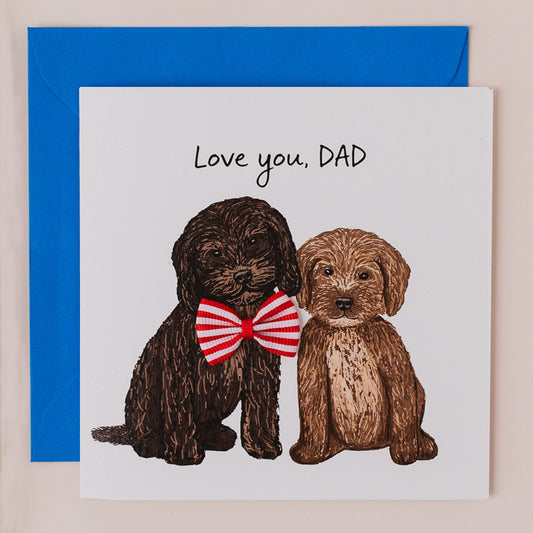 BW124-Apple & Clover-Cockapoo-Card-Bow
