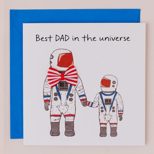 BW126-Apple & Clover-Space Universe-Card-Bow