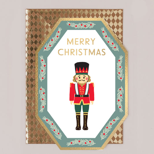 DC015-Apple & Clover-Nutcracker-Xmas Card-Deco