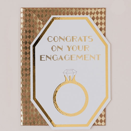 DC030-Apple & Clover-Congrats Engagement Card-Card-Deco Collection
