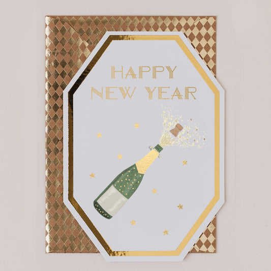 DC058-Apple & Clover-Happy New Year-Xmas Card-Deco