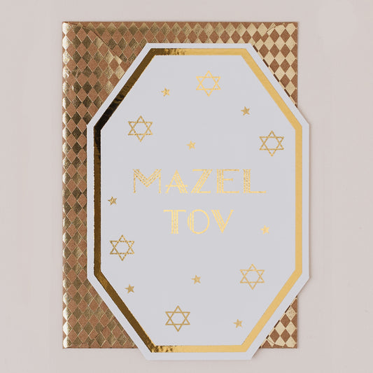 DC059-Apple & Clover-Mazel Tov Jewish Celebration Card-Card-Deco Collection