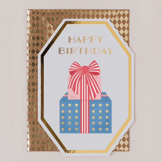 DC109-Apple & Clover-Birthday Present Card-Card-Deco Collection